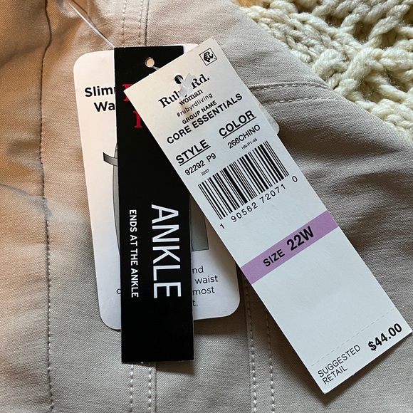 Ruby Rd. Beige Wide-Leg Pants - Picture 3 of 3